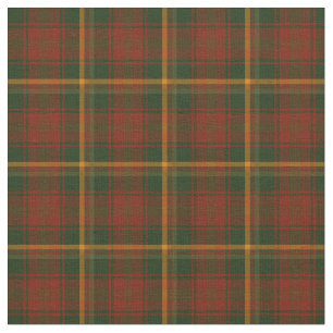 Canadian National Maple Leaf Tartan Fabric