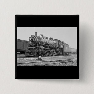 Canadian National Railroad Engine 5078 2 Inch Square Button