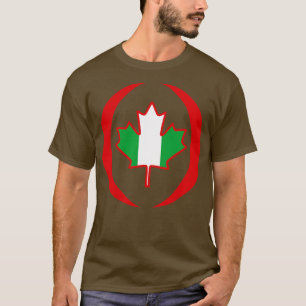 Canadian Nigerian Multinational Patriot Flag T-Shirt