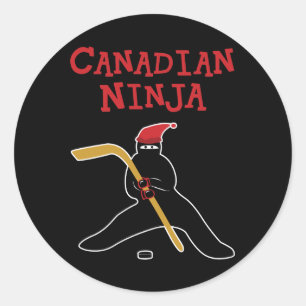 Canadian Ninja Classic Round Sticker