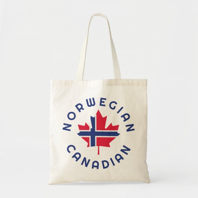 Canadian Norwegian   Roots Tote Bag (Front)