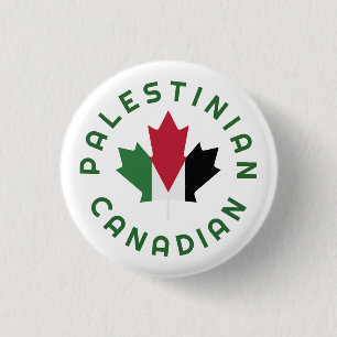 Canadian Palestinian   Roots 1 Inch Round Button
