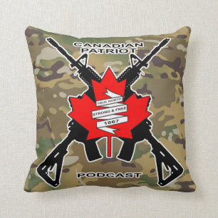 Canadian Patriot Podcast Throw Pillow