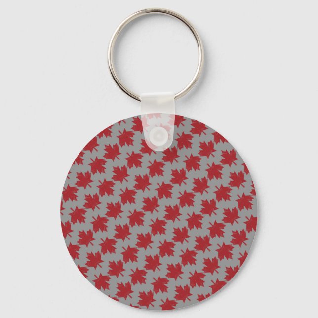 Canadian Pattern Keychain (Front)