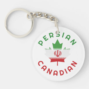 Canadian Persian Roots Keychain