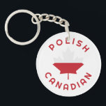 Canadian Polish   Roots Keychain<br><div class="desc">Canadian Polish   Roots for Your family who originaly from Polish   It can be also given for your Polish  friend.</div>