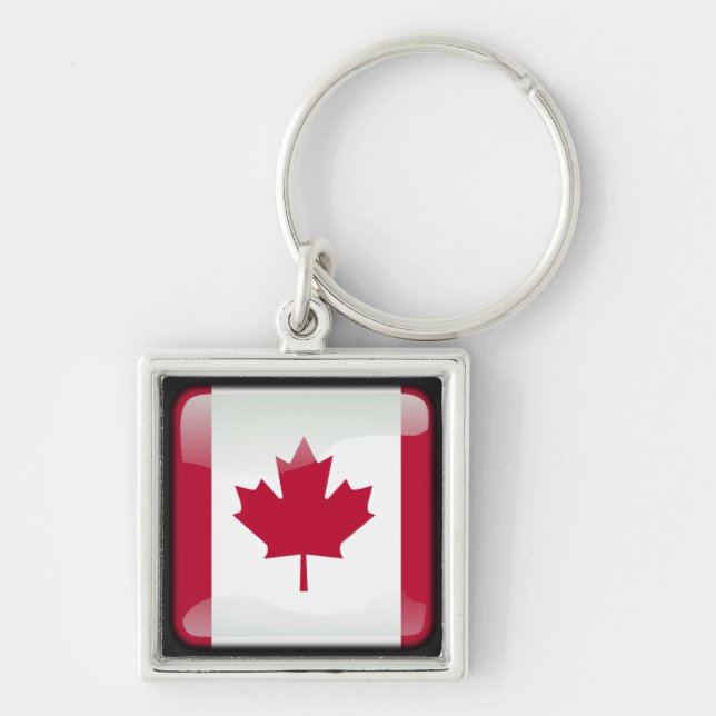 Canadian polished keychain (Front)