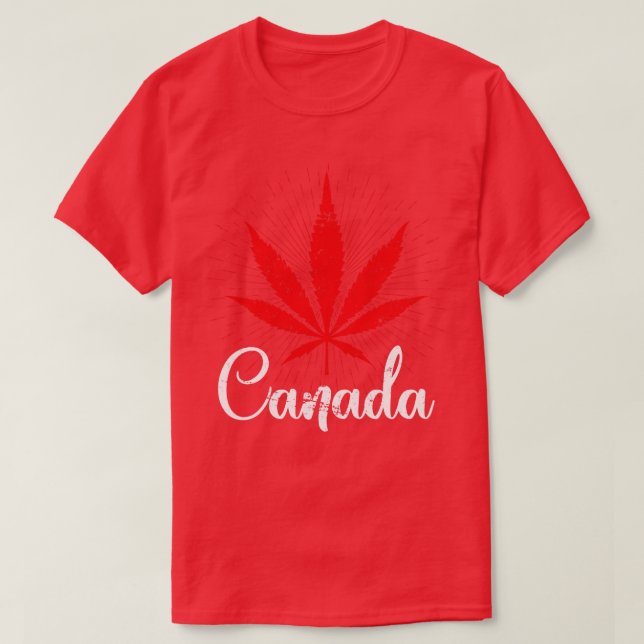 Canadian Pride Maple Leaf Gift Proud Canada T-Shirt (Design Front)