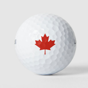 Canadian Red Maple Leaf Canada Golf Balls