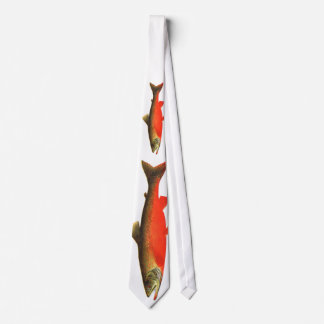 Canadian Red Trout Fish Tie