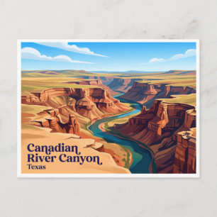 Canadian River Canyon Postcard
