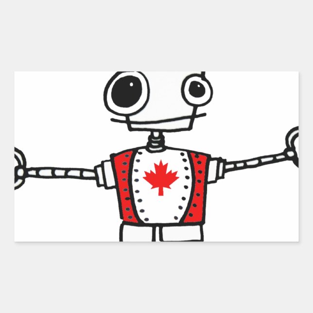 Canadian Robot Sticker (Front)