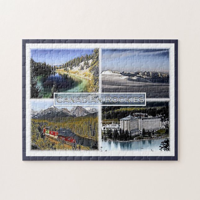 Canadian Rockies - Canada - Mosaic - Jigsaw Puzzle (Horizontal)