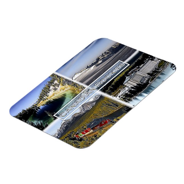 Canadian Rockies - Canada - Mosaic - Magnet (Left Side)