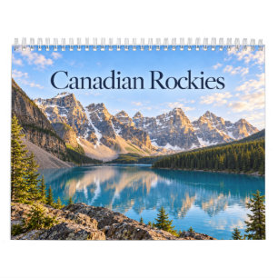 Canadian Rockies Mountain & Nature Scenery Calendar