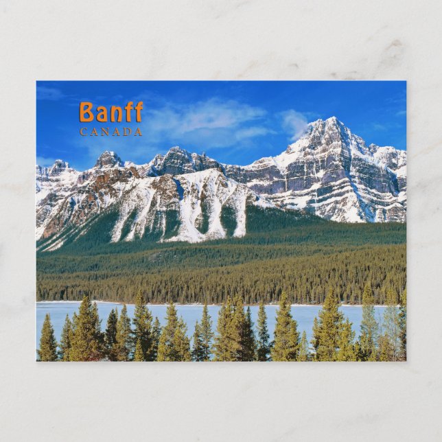 Canadian Rockies Mountains Postcard (Front)