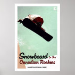 Canadian Rockies Poster<br><div class="desc">Vintage Snowboard Poster</div>