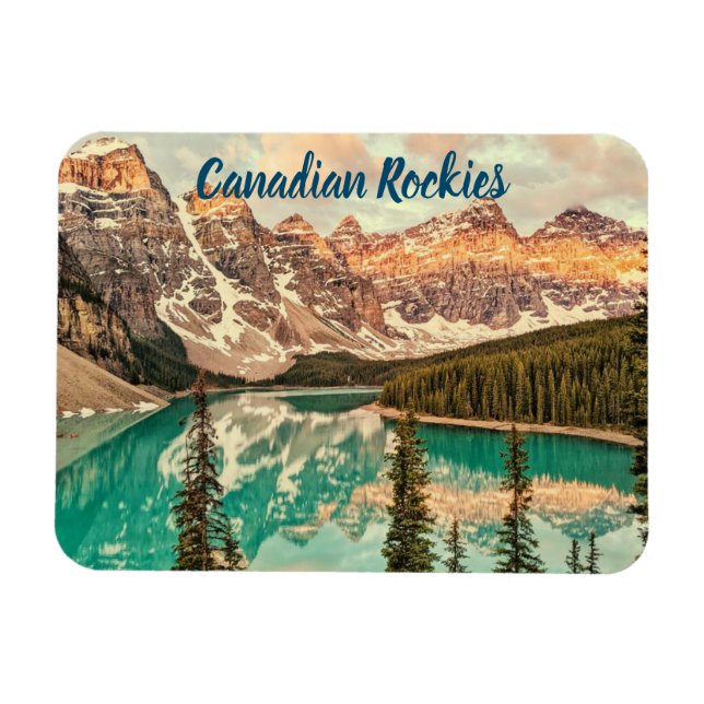 Canadian Rockies stylized Magnet (Horizontal)
