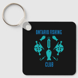 Canadian Salmon Fishing Keychain