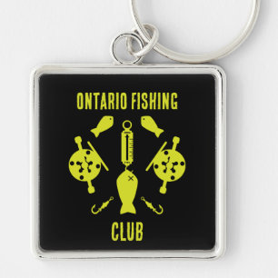 Canadian Salmon Fishing Keychain