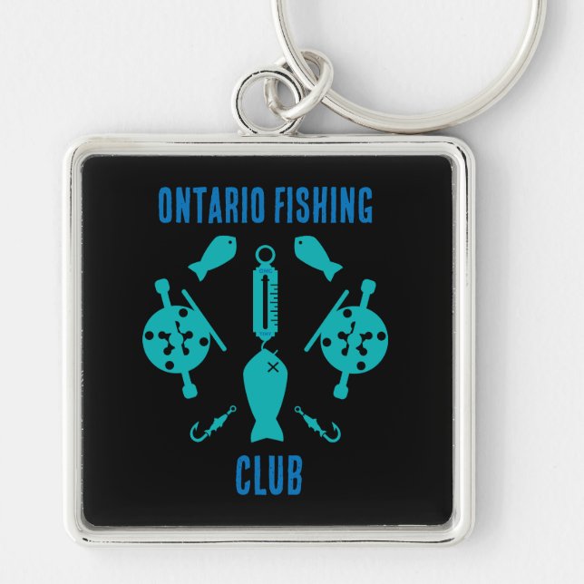 Canadian Salmon Fishing Keychain (Front)