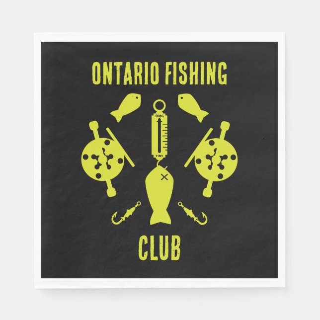 Canadian Salmon Fishing Napkin (Front)