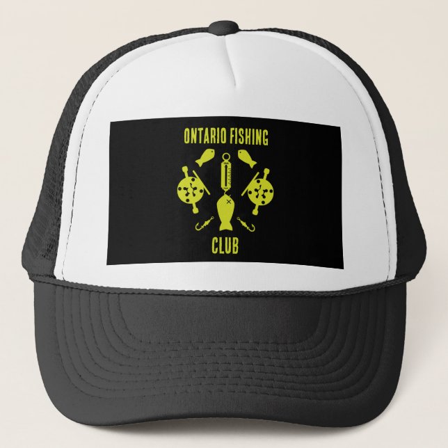 Canadian Salmon Fishing Trucker Hat (Front)