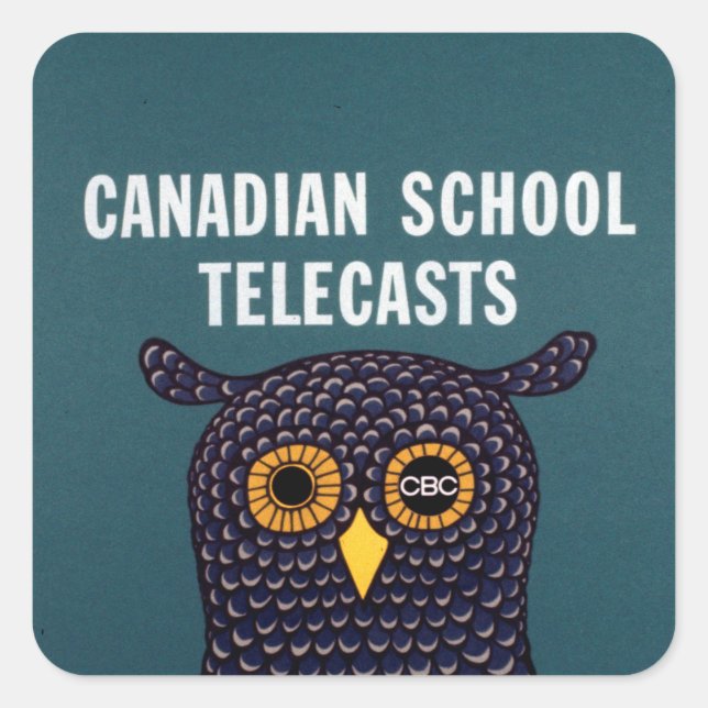 Canadian School Telecasts Square Sticker (Front)