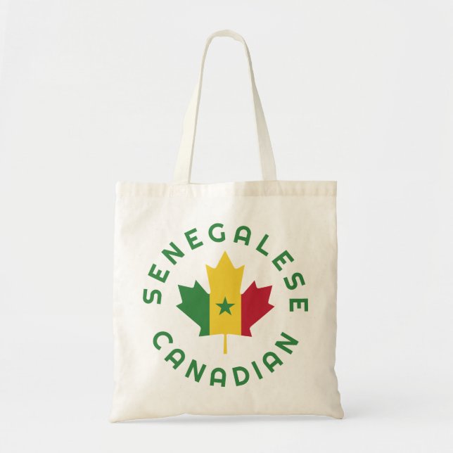 Canadian Senegalese   Roots Tote Bag (Front)