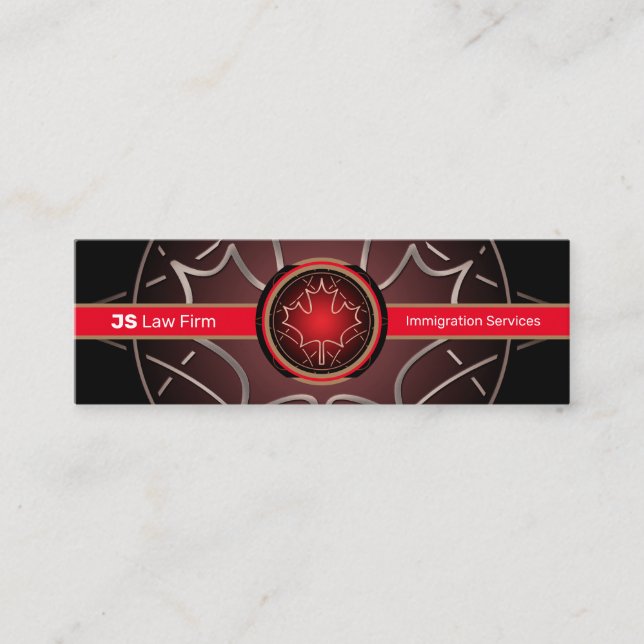 Canadian Services Mini Business Card (Front)
