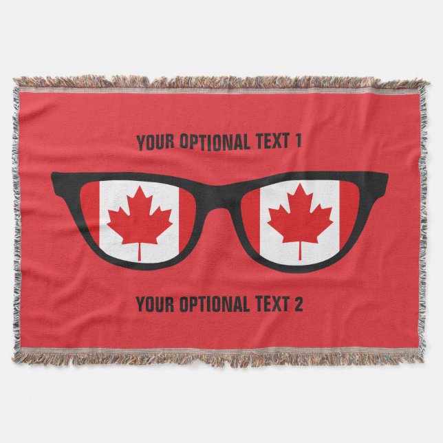 Canadian Shades custom throw blanket (Front)