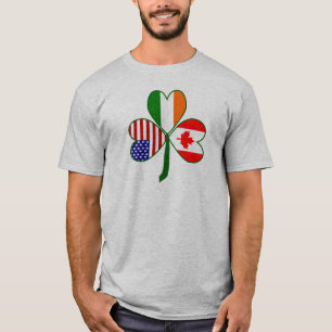 Canadian Shamrock Flag T-Shirt