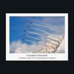 Canadian Snowbirds postcard<br><div class="desc">Canadian Forces 431 Air Demonstration Squadron</div>