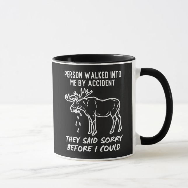Canadian Sorry Moose  Mug (Right)