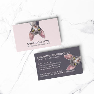 Canadian Sphynx Cat Business Card