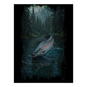 Canadian Steelhead Salmon Poster