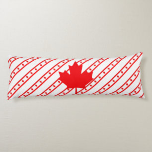Canadian stripes flag body pillow