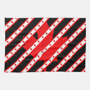 Canadian stripes flag kitchen towel