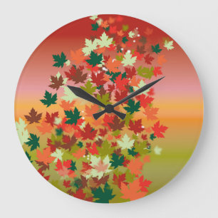 Canadian Sunset Large Clock