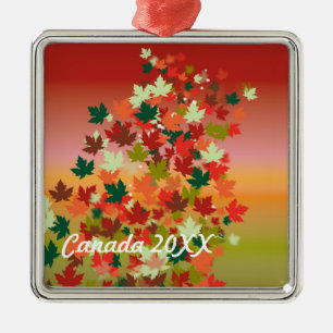 Canadian Sunset Metal Ornament