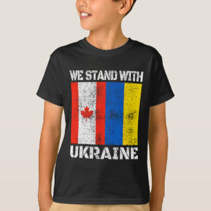 Canadian Support Ukrainian Canada We Stand With Uk T-Shirt