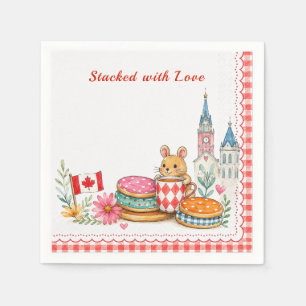 Canadian Thanksgiving Stacked with Love Napkin
