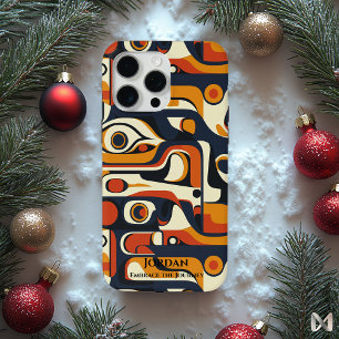 Canadian Totem Art Fusion – Abstract Cultural iPhone 15 Pro Max Case