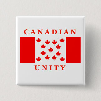 Canadian Unity 2 Inch Square Button
