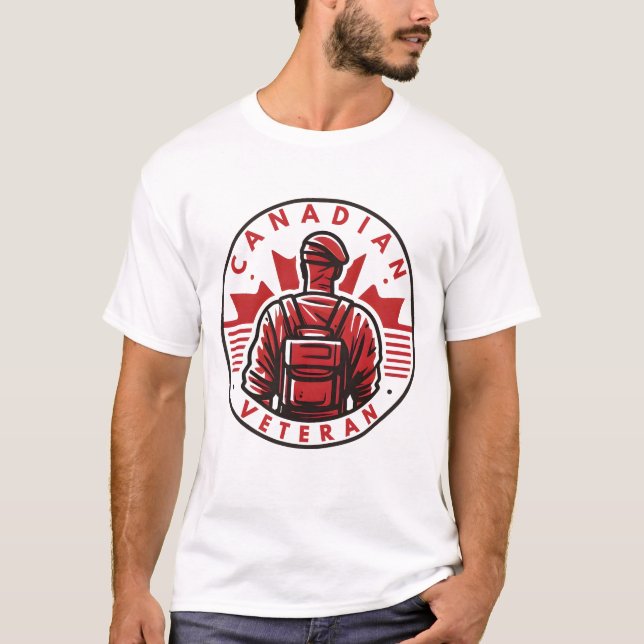 Canadian Veteran  T-Shirt (Front)