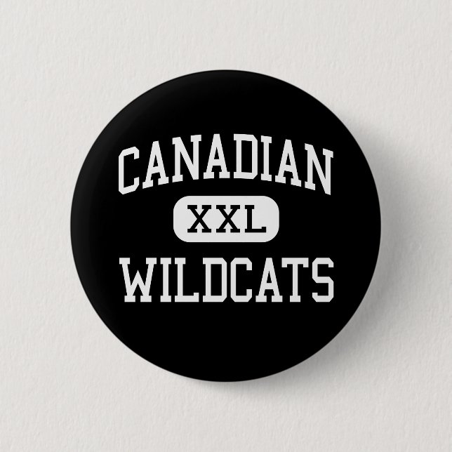 Canadian - Wildcats - High School - Canadian Texas 2 Inch Round Button (Front)