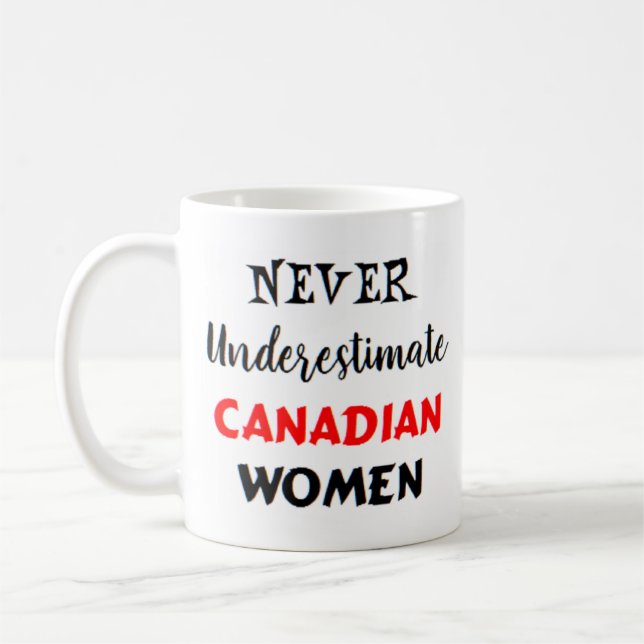 canadian women coffee mug (Left)