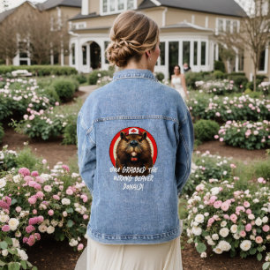 Canadian "Wrong Beaver  Donald" Trump Denim Jacket