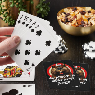 Canadian "Wrong Beaver Donald" Trump Playing Cards