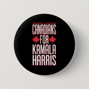 Canadians For Kamala Harris Pro America Election G 2 Inch Round Button